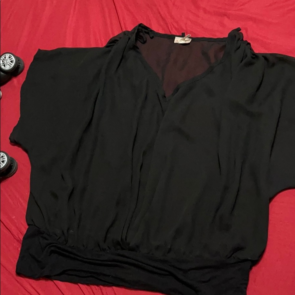 Black see thru Blouse.